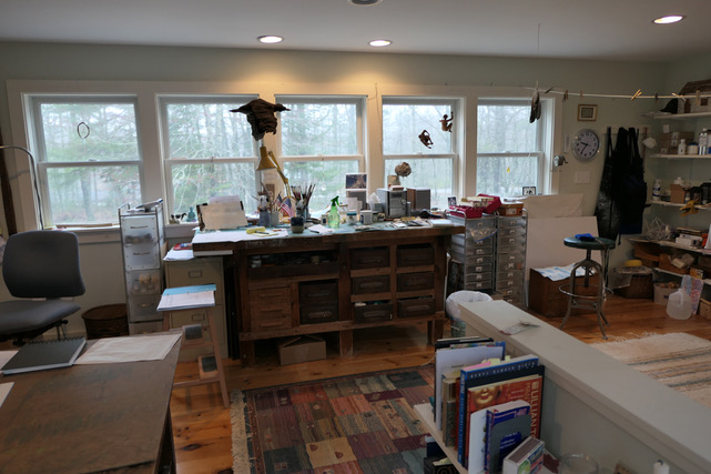 My studio in Woolwich, Maine.