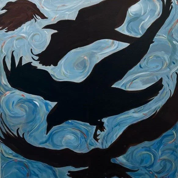 Laurie Burhoe Crows In the Wind .jpg