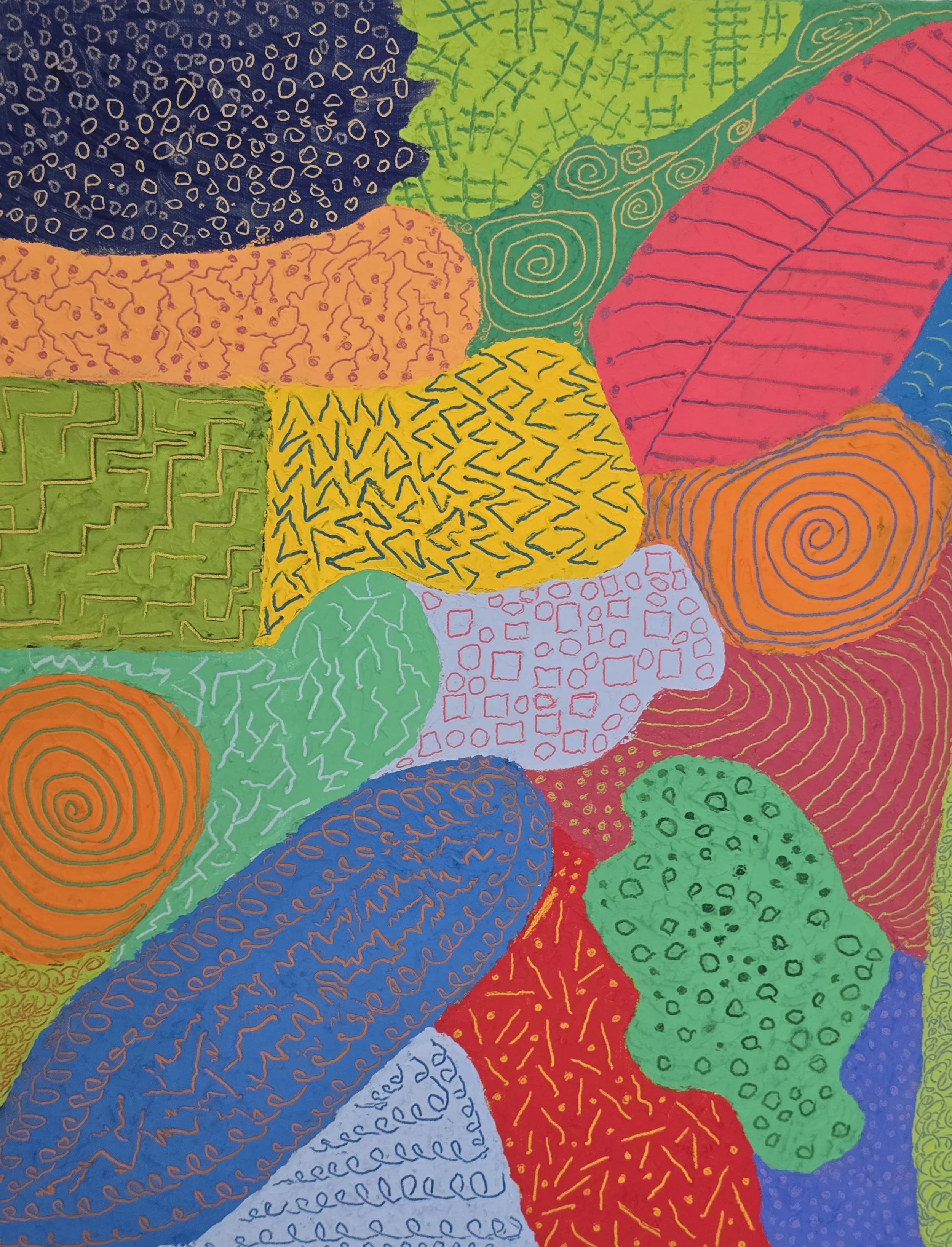 Lee Patterns of Thought   Actylic, Oil, Cold Wax.jpg