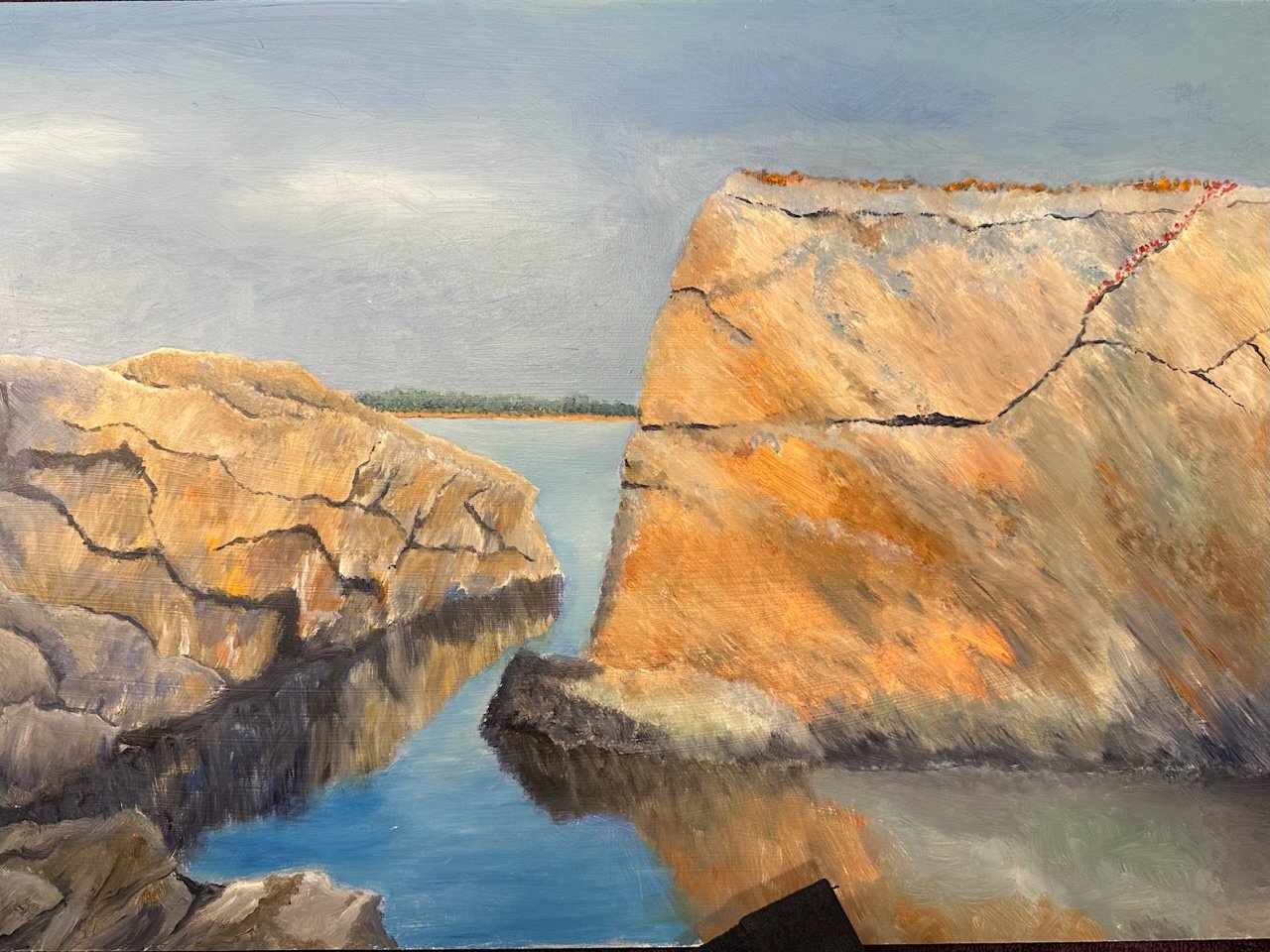  Acrylic on board 12× 18 