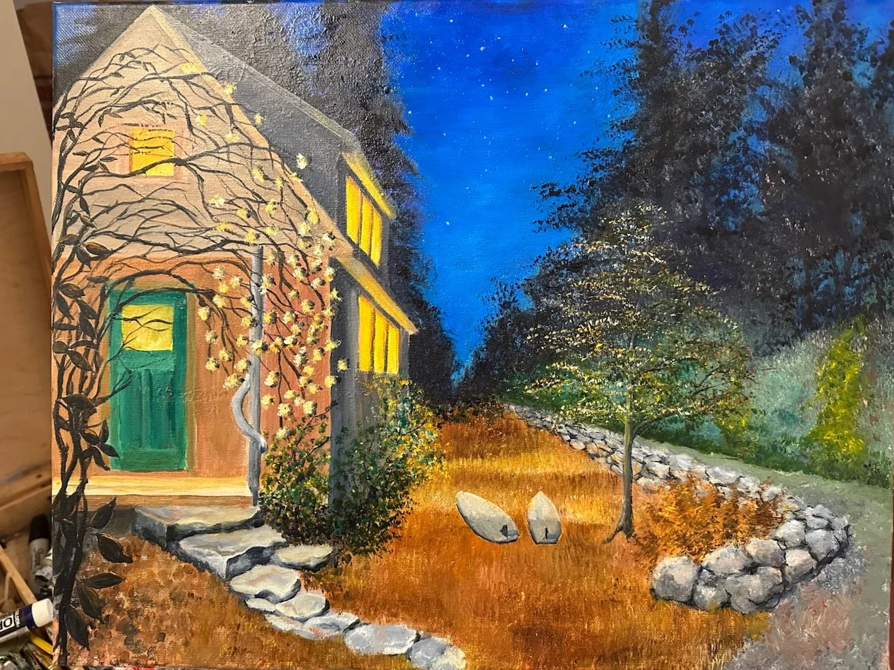  Acrylic on board 12× 16 