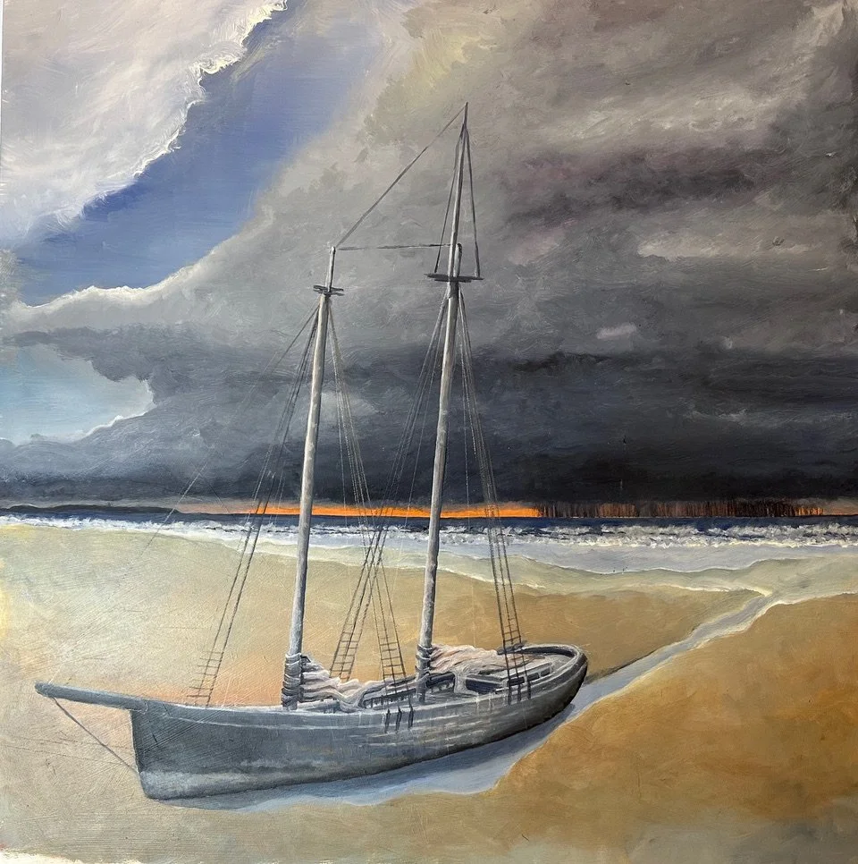  Acrylic on board 16×16 