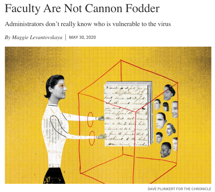 Faculty Are Not Cannon Fodder