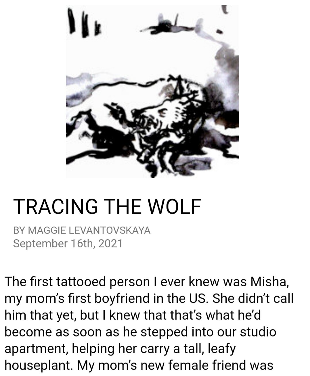 Tracing the Wolf