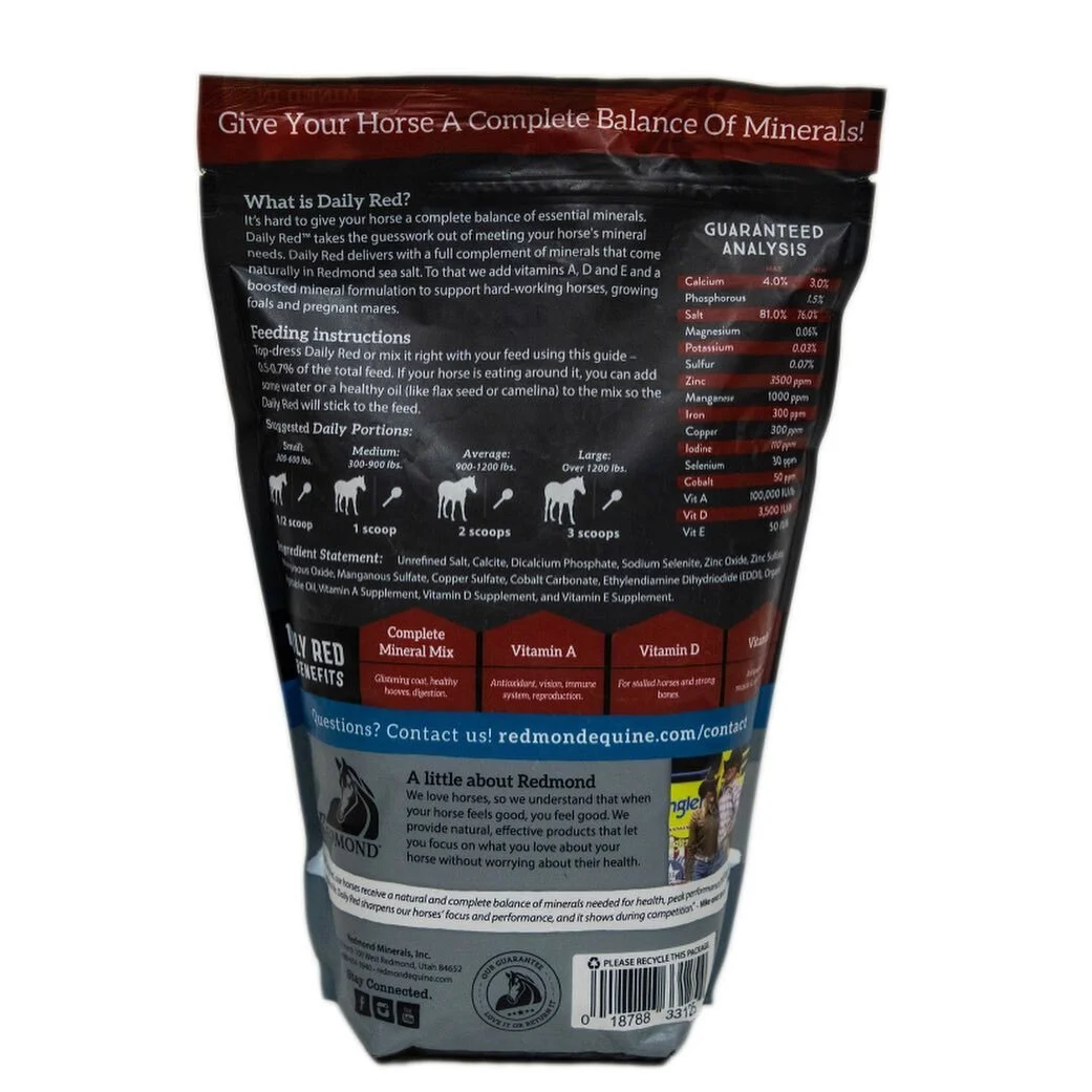 Redmond Daily Red Fortified Salt — Performance Equine Bodywork