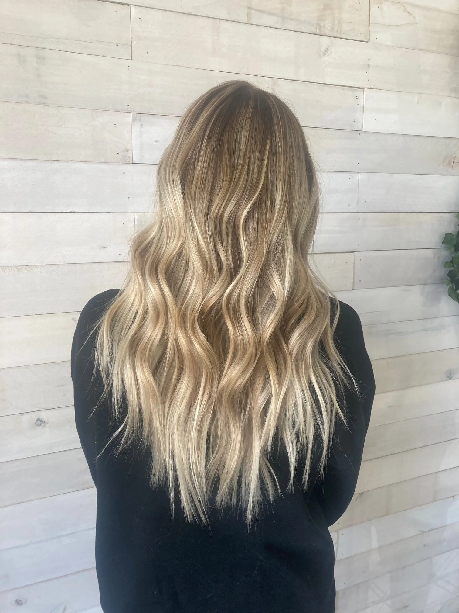Golden blonde highkights
