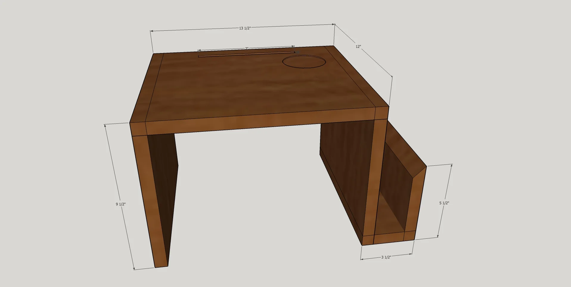It's always good to make your design in SketchUp first