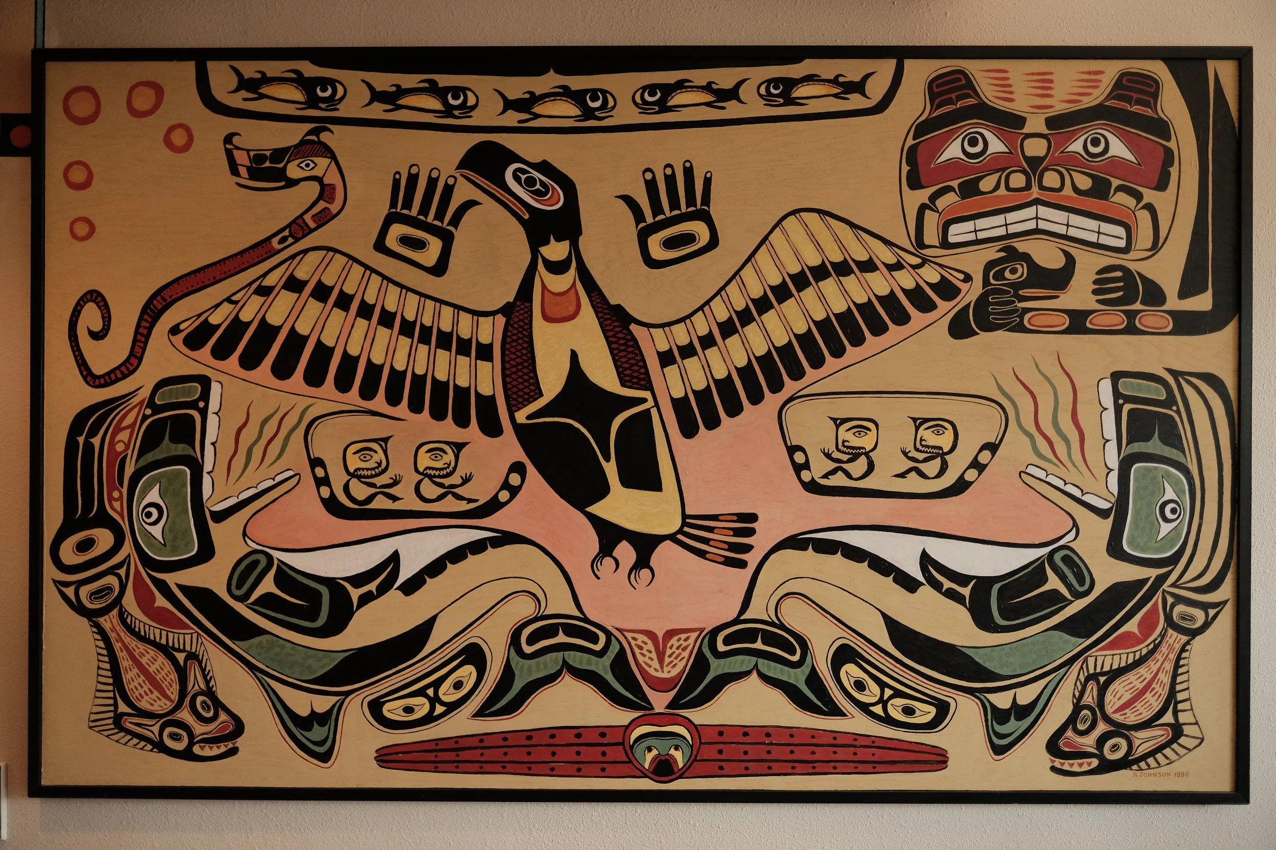 Northwest Indian Myth - Acrylic on Wood 73x45