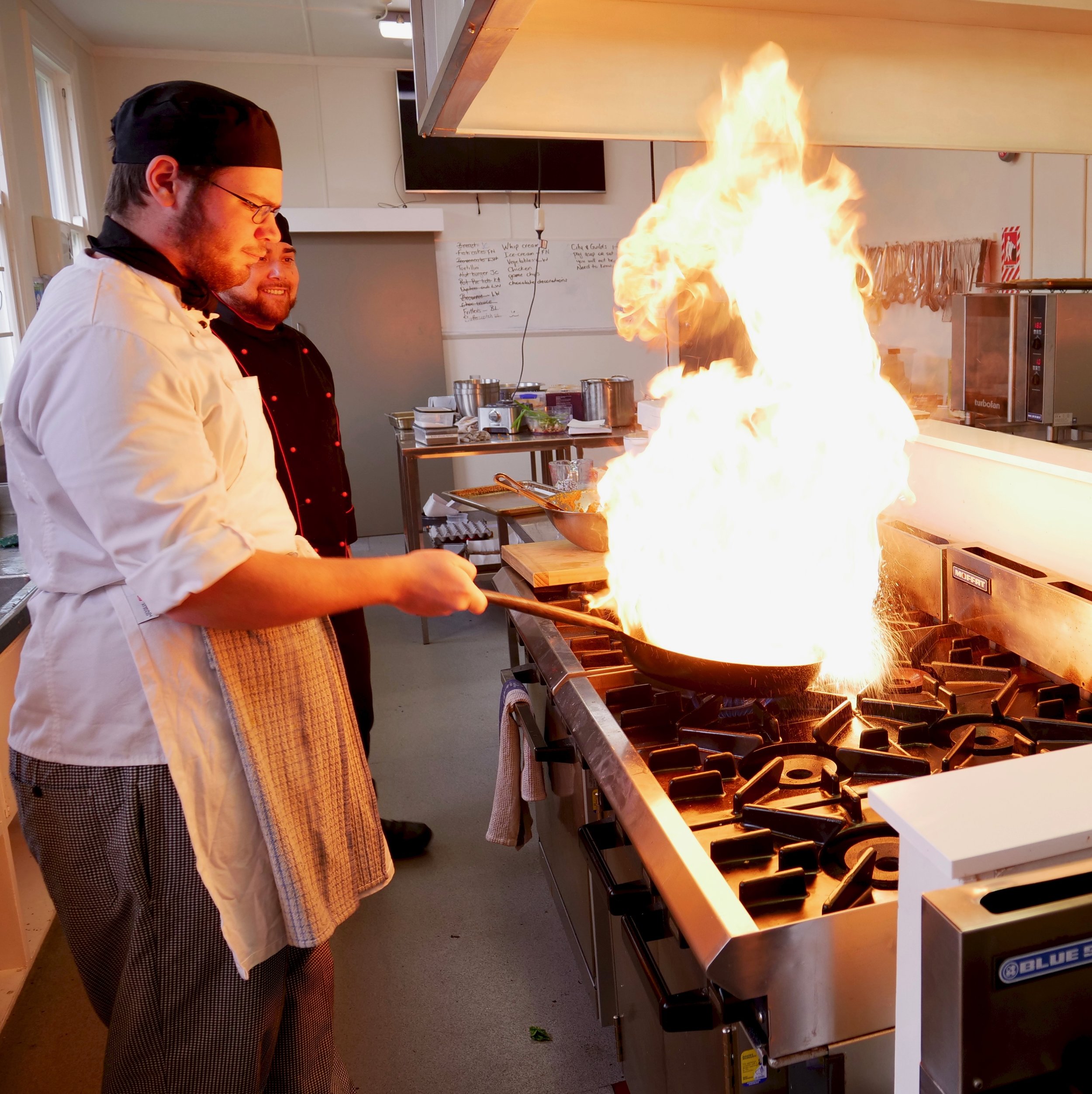 Chef Student in Kitchen