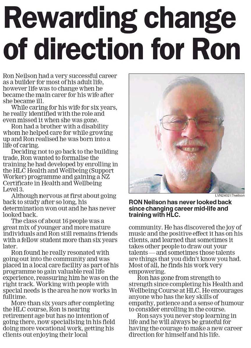 Rewarding change of direction for Ron