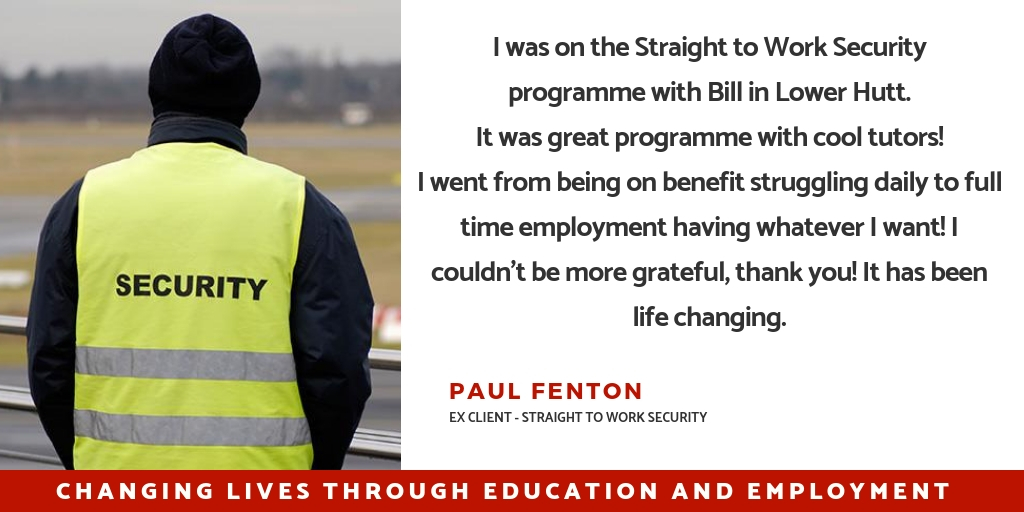 Straight to Work Security Testimonial