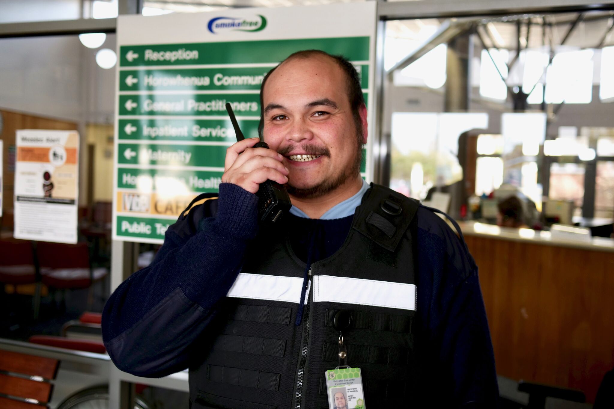 Aiden - one of HLC’s Security graduates, now working in the industry