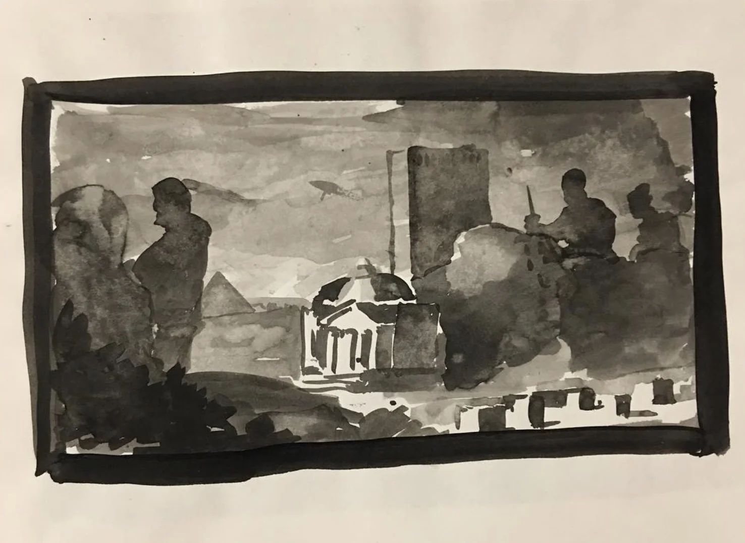 Ink wash classical landscape with giant figures.jpg