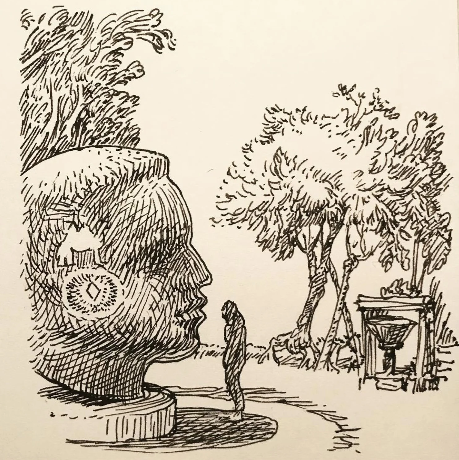 Hypatia and Theon pen and ink.jpg