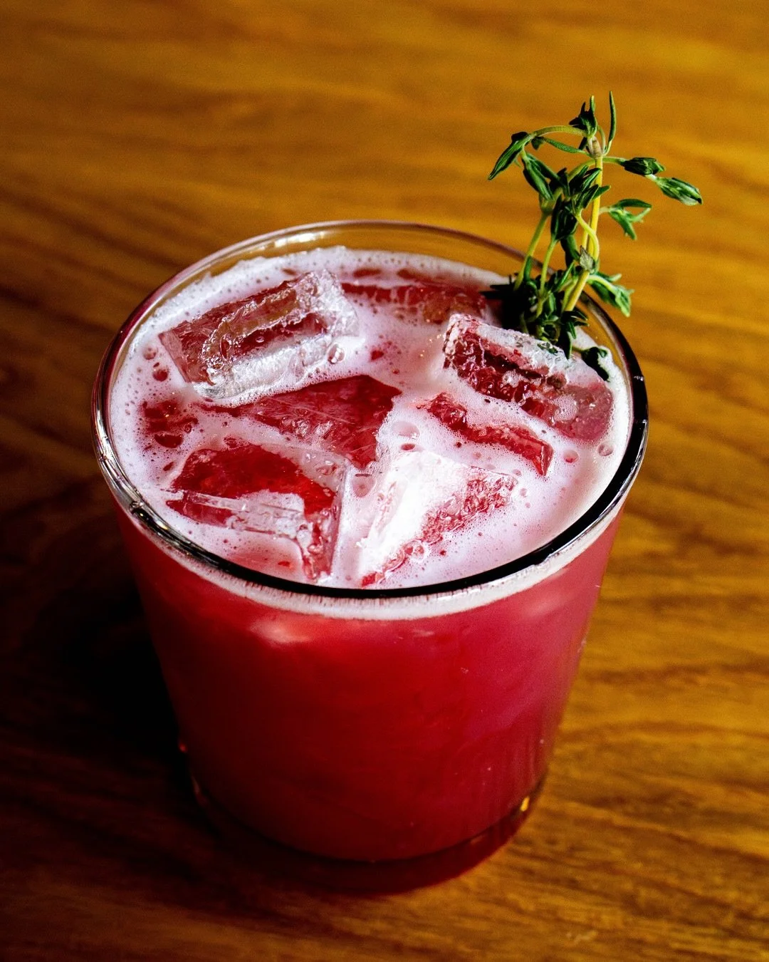 It&rsquo;s our pleasure to introduce the Gin Bramble!

Bright, herbal, with just the right amount of tart, this beauty blends gin, blackberry liqueur, thyme syrup, and fresh lemon for a cocktail that tastes like a late-autumn walk through the valley.