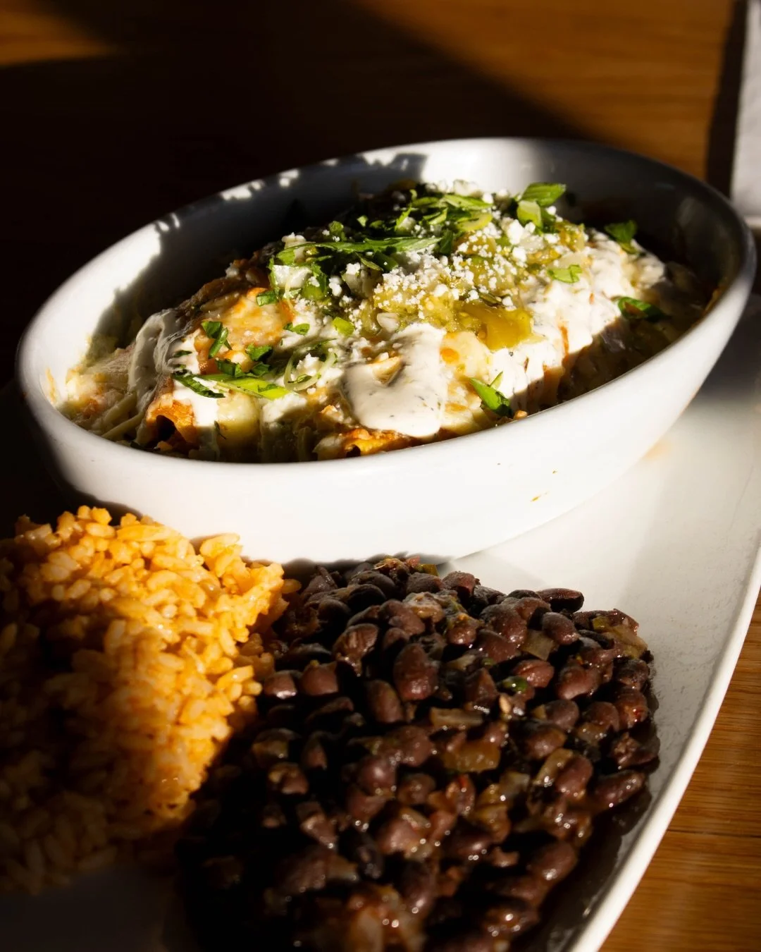 Tonight&rsquo;s the night for something with heat, heart, and a whole lot of flavor.

Our chicken enchiladas bring chili-braised chicken, a duo of red + green salsas, a drizzle of cilantro lime crema that ties everything together, and now featuring (