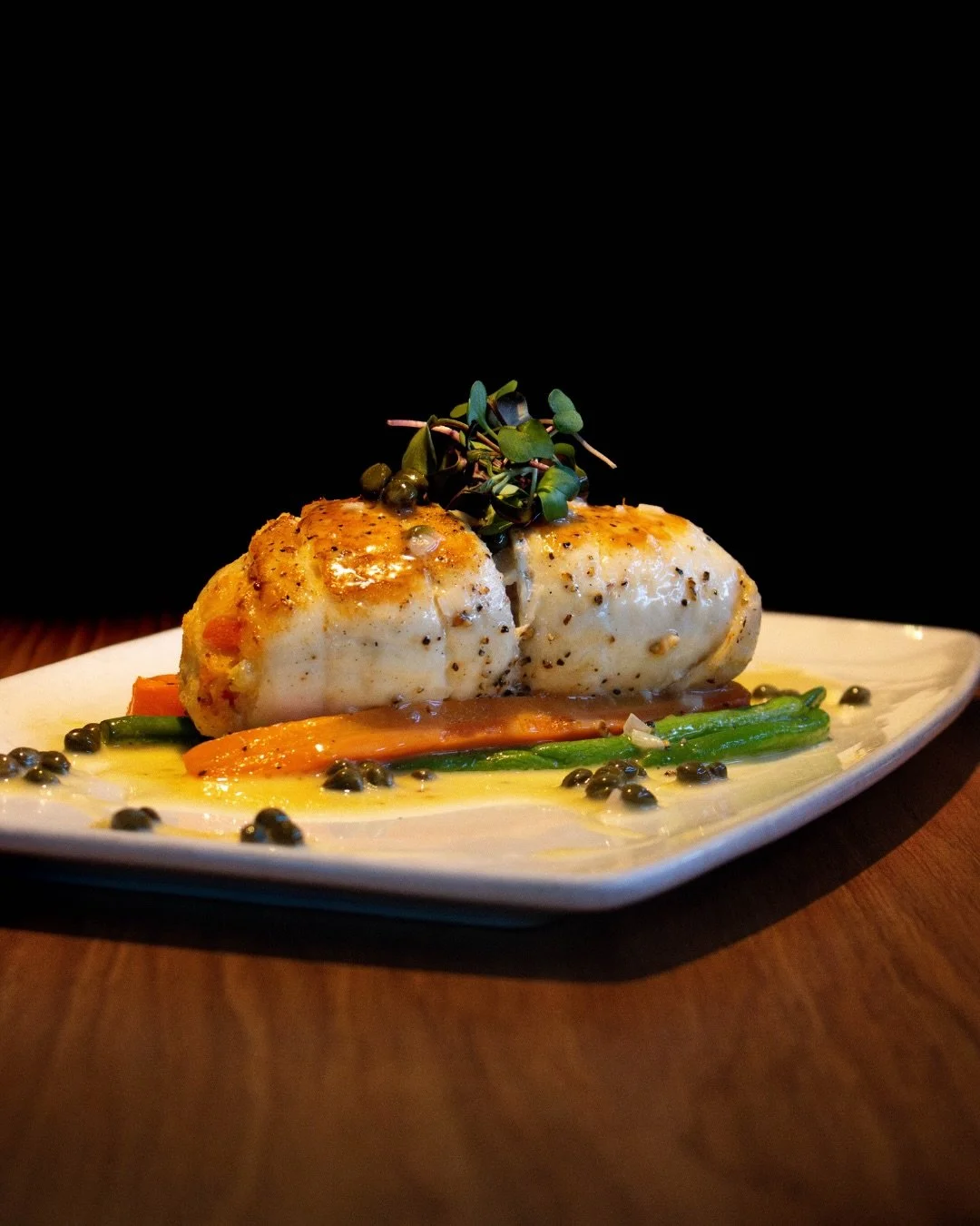 Last call for our crab-stuffed Alaskan flounder with wild rice pilaf, seasonal veggies, and lemon caper beurre blanc!

As we make space for our fresh seasonal summer dishes, we must say goodbye to a few winter faves.

If you&rsquo;ve been waiting for