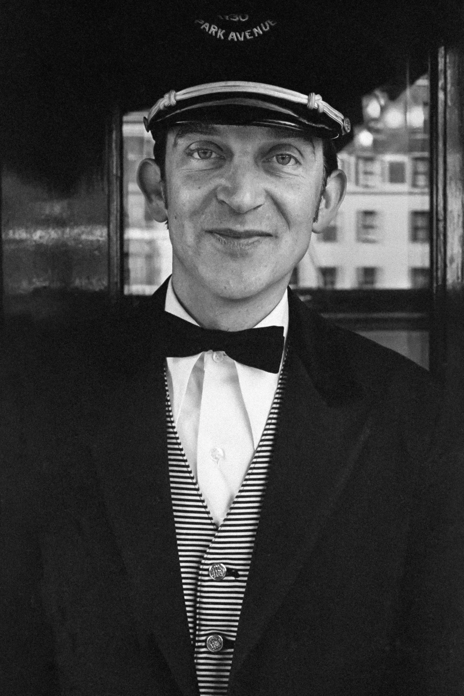 'Doorman' Park Avenue NYC 1977