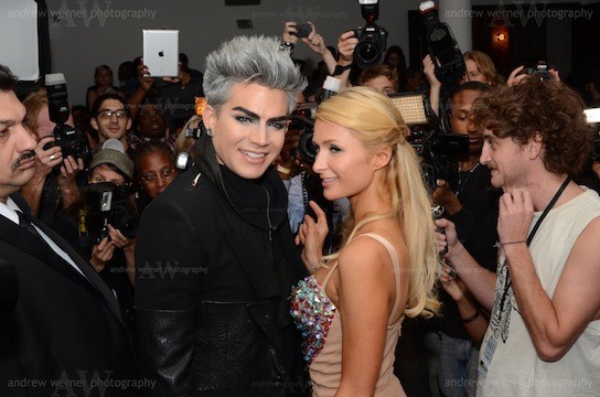 Adam Lambert and Paris Hilton by Andrew Werner.jpg
