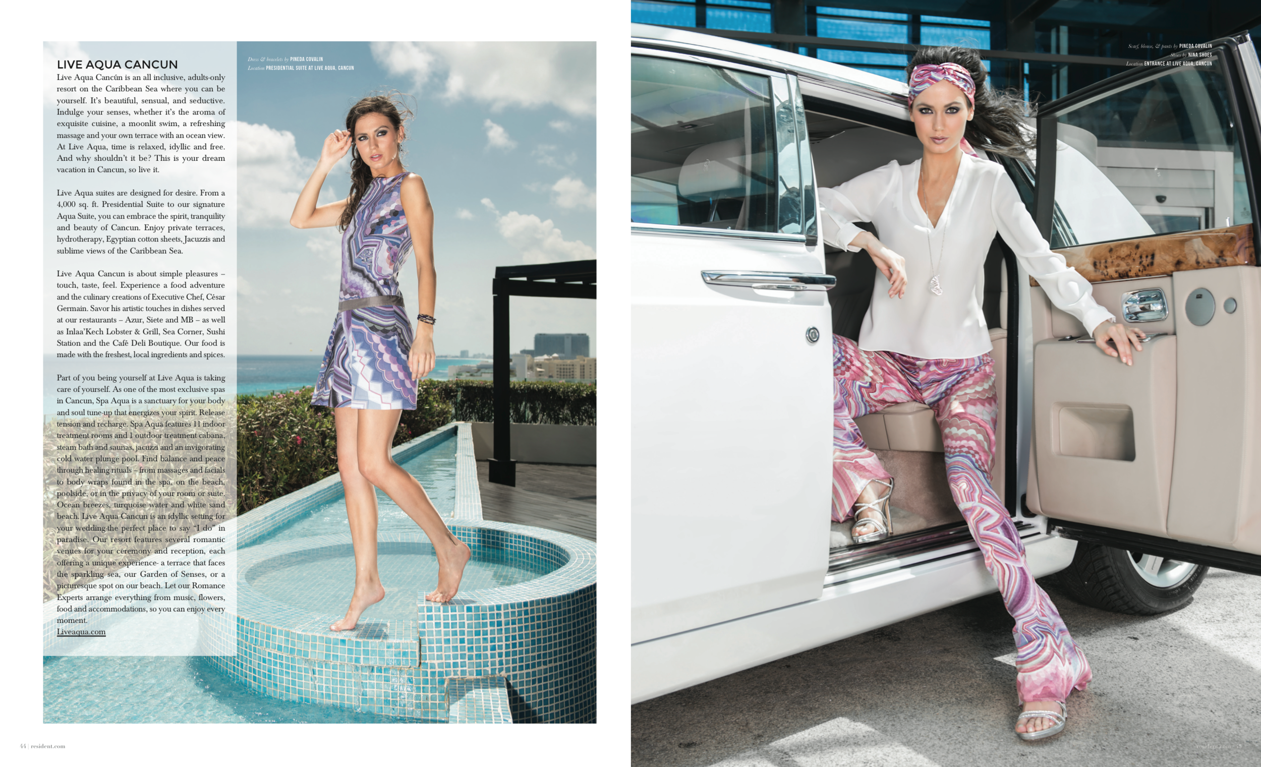 Escaple To Cancun - photographed by Andrew Werner for Resident Magazine May 2017, pages 11&12.png