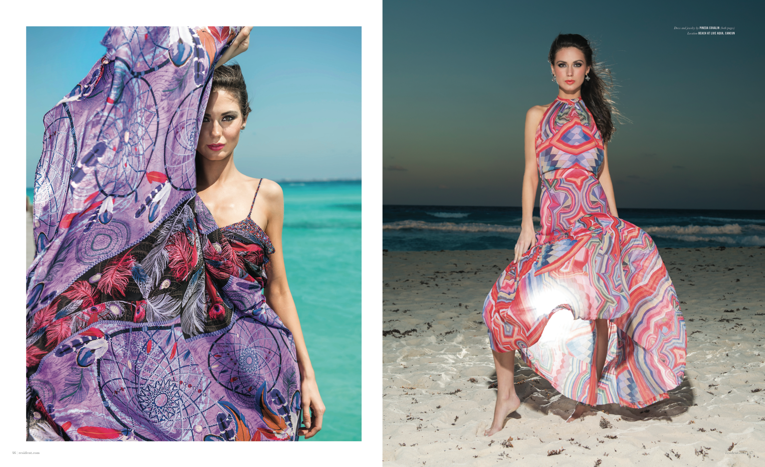 Escaple To Cancun - photographed by Andrew Werner for Resident Magazine May 2017, pages 13&14.png