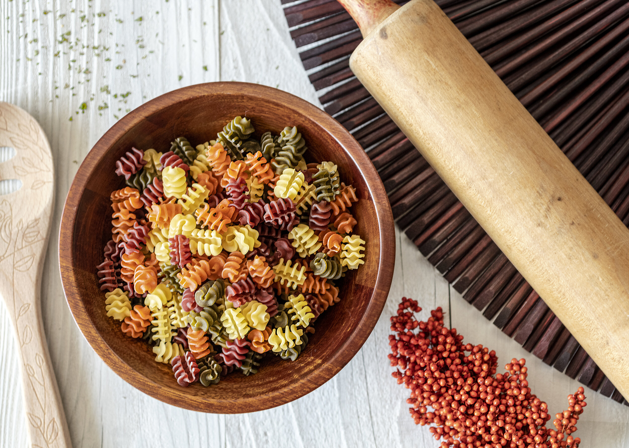 Fall Tri-Color Pasta food photography - photo by Andrew Werner .jpg