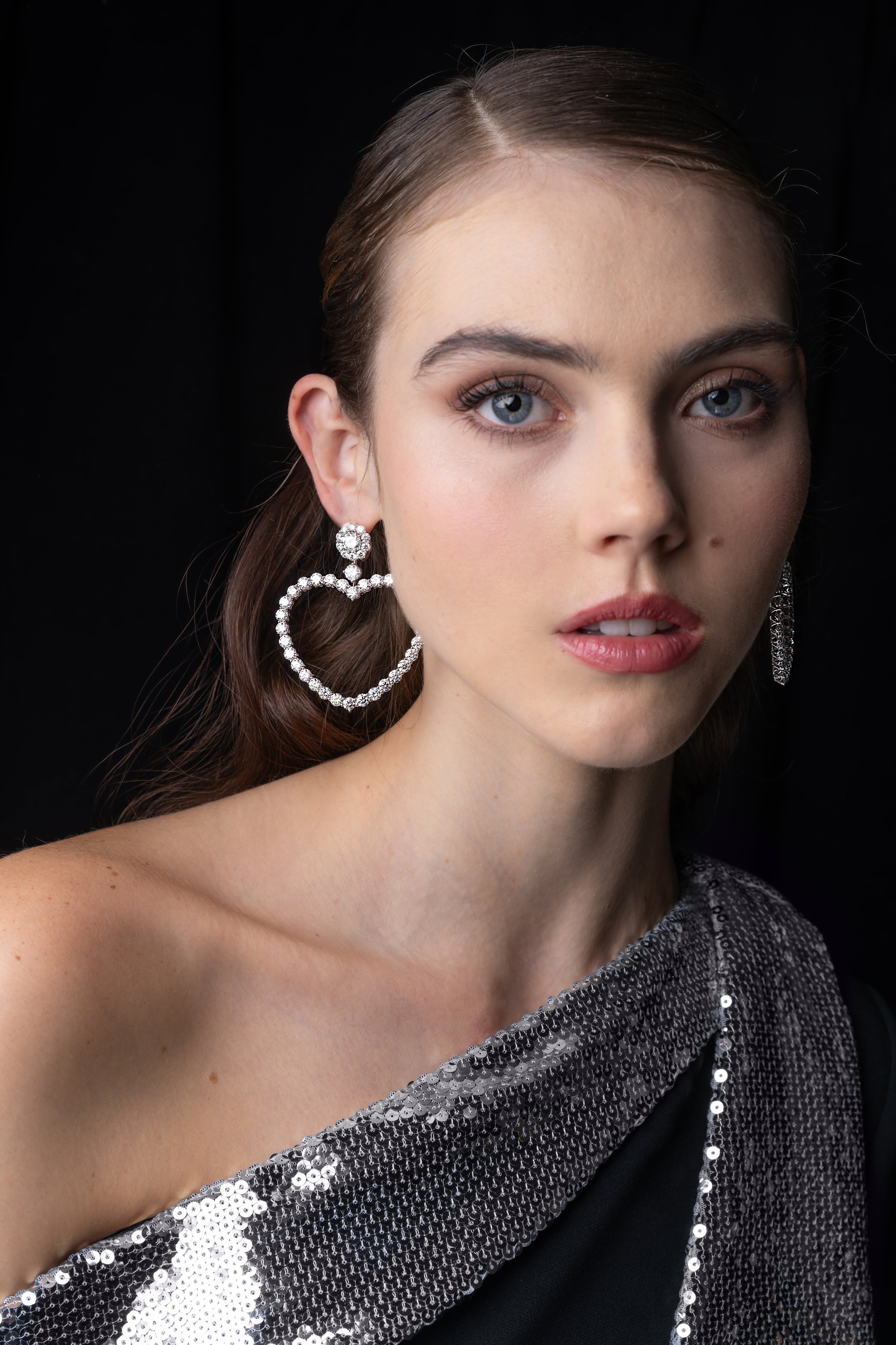 Chopard Haute Joaillerie Collection earrings at Pamella Roland NYFW FW24 - photo by Andrew Werner, NZ8_0772.jpg