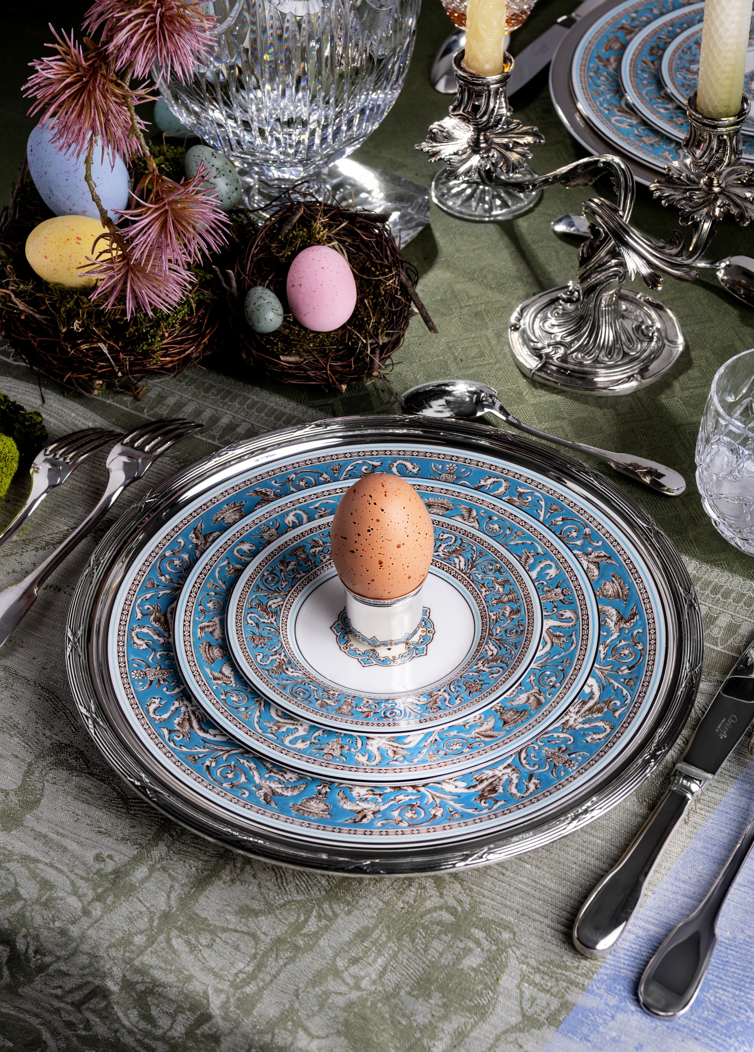 Easter 2024 Tablescape featuring Christofle & Wedgwood Florentine Turquoise - photo by Andrew Werner, AWP_5560 .jpg