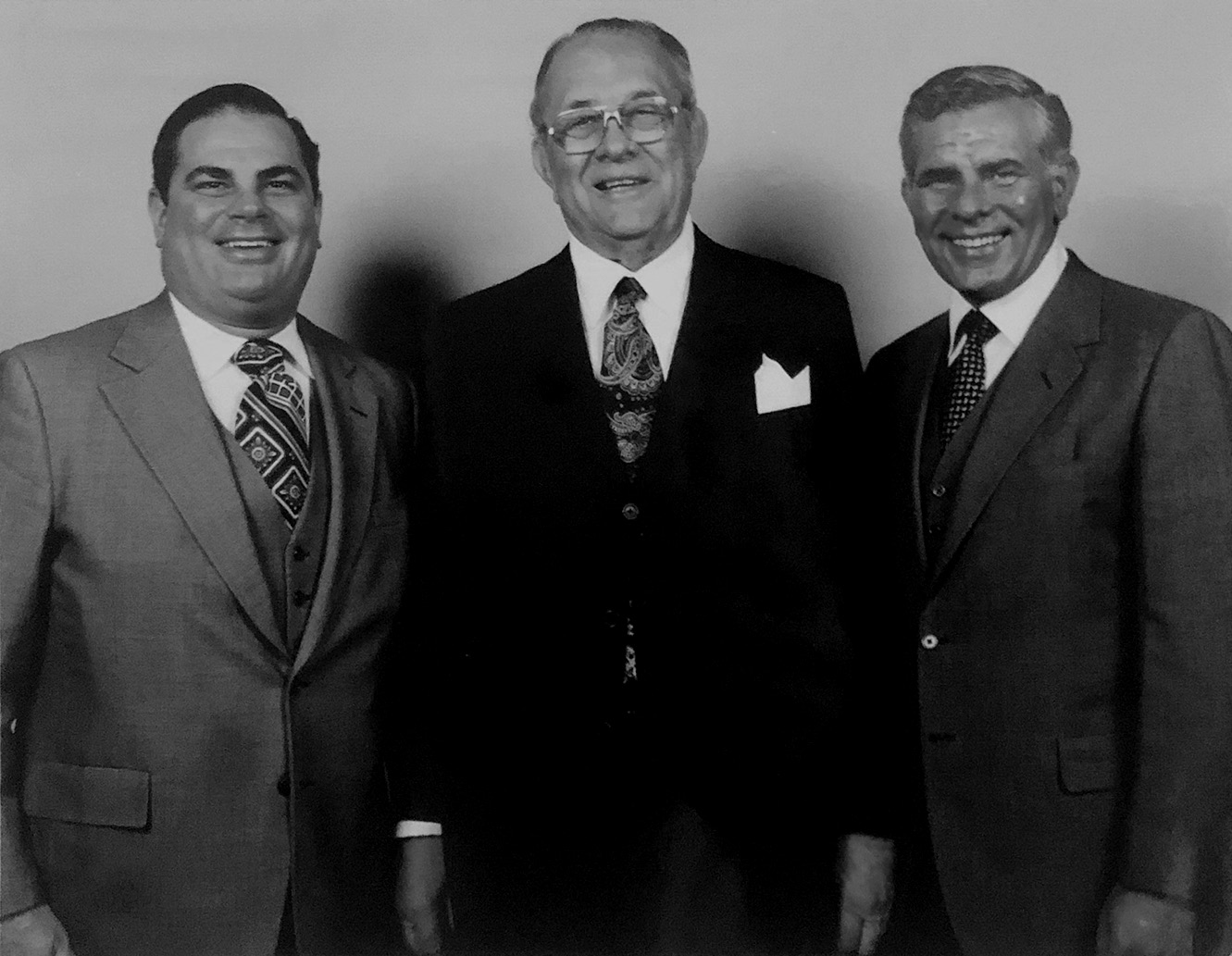  Arthur flanked by his two sons, Arthur Michael Wirtz Jr. and William (Bill) Wirtz 