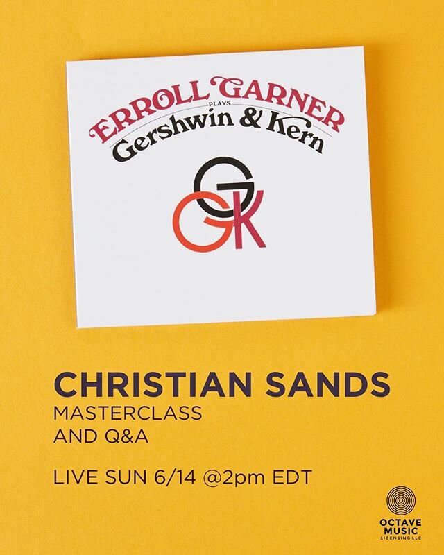 Join pianist and EGP creative ambassador Christian Sands this Sunday at 4pm EDT streaming live on his instagram page (@christiansandsjazz) for a deep dive into the Erroll Garner&rsquo;s Gershwin &amp; Kern album. The newly restored album was remixed 