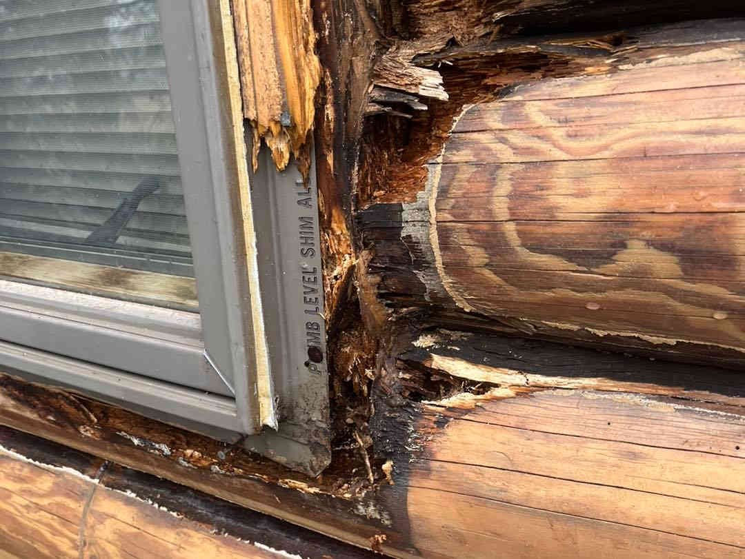 Log Home Rot Repair — Woodworks Log Home Restoration