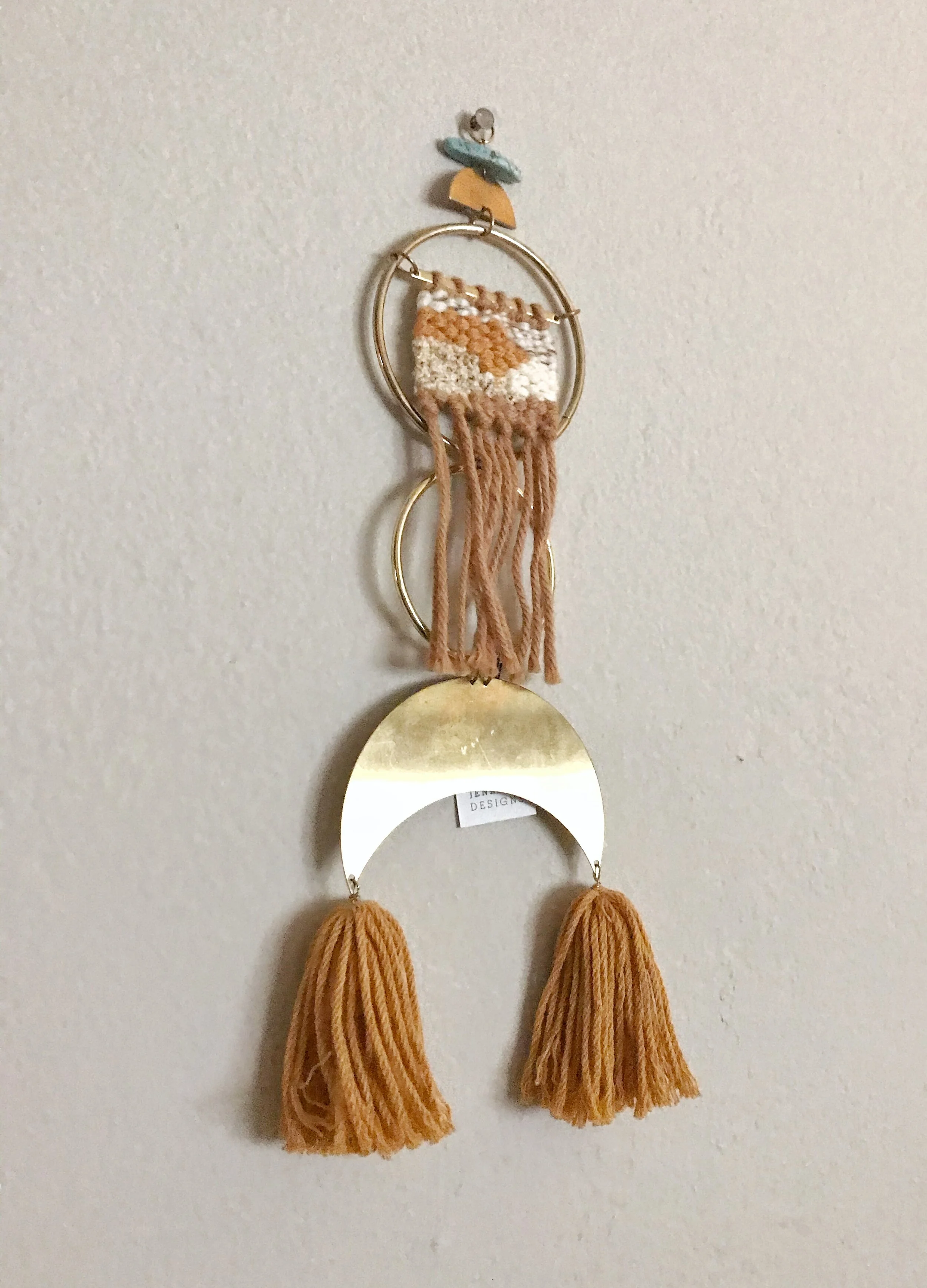 Geo Stacker Double Tassel Mini Weave