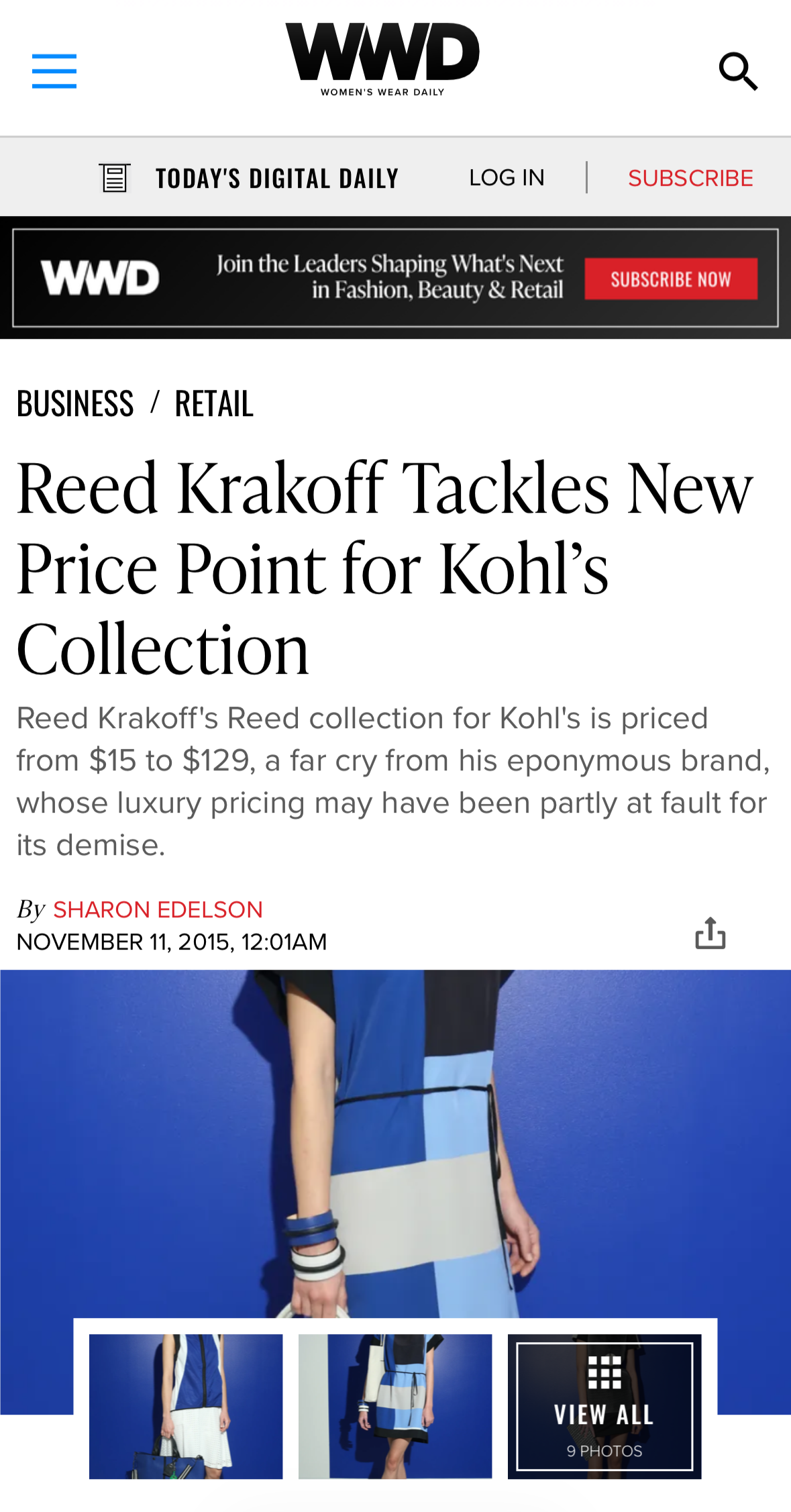 Reed Krakoff x Kohls Spring 2016 | The Glasshouses
