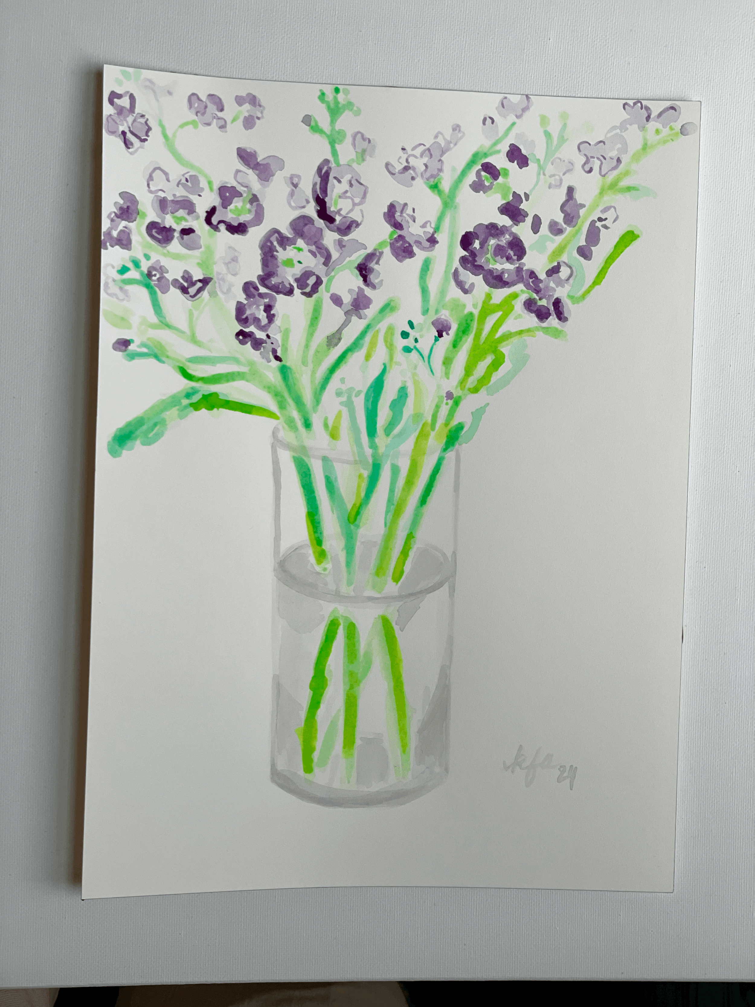 Purple Stock Flowers 2