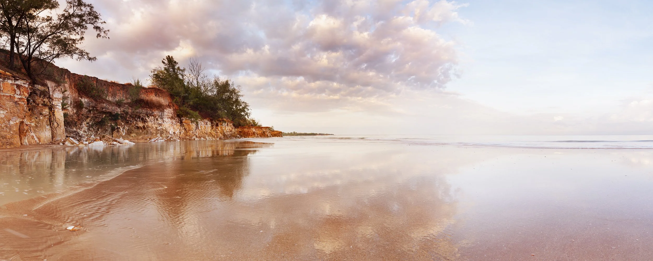 Cas Beach Sunrise Pano Cliffs Reflection LR.jpg