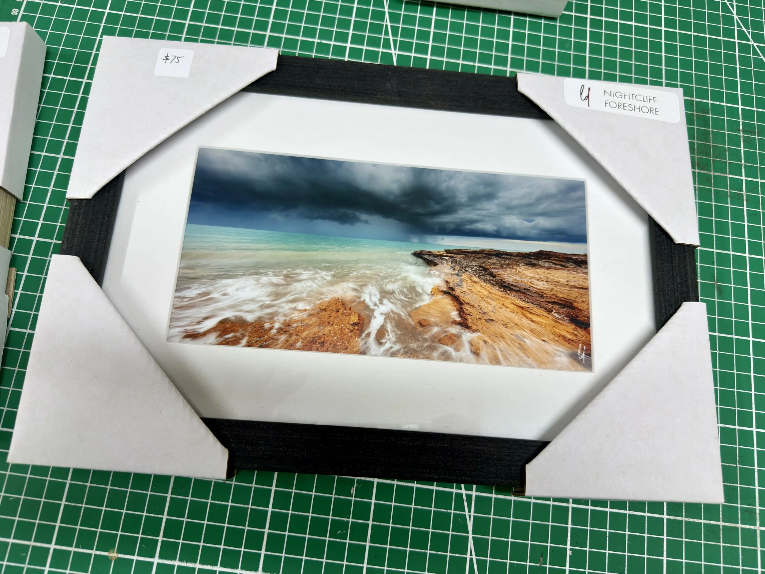 Small Framed Photographic Print 20 x 30cm - Swirling Storm (Nightcliff)