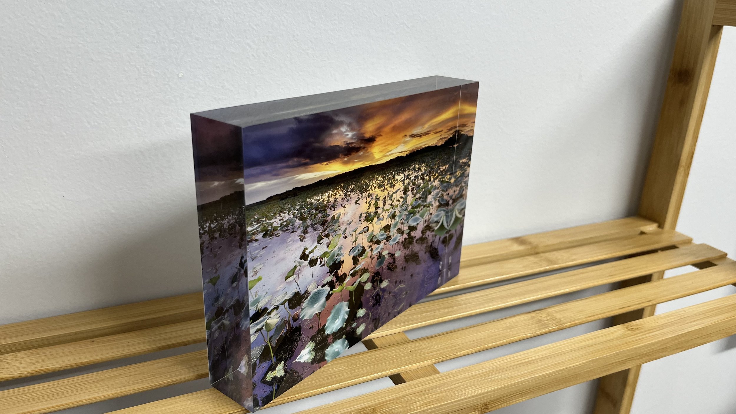 5 x 7" Acrylic Block - Fogg Dam Sunset