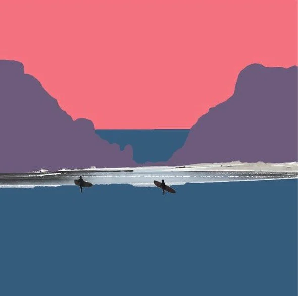 The Pass Low Tide 42 x 42cm available @packgallerystudio