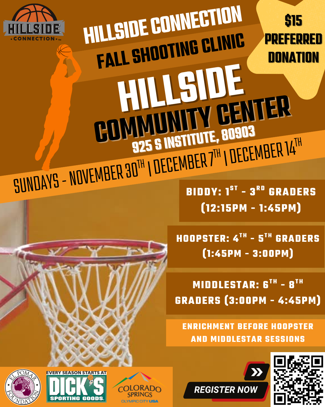 HC Fall Shooting Clinic x Enrichment (Session #3)