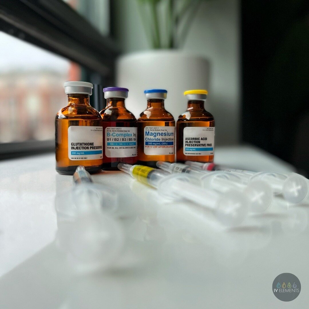 No matter what your particular medical needs are, we have options. Glutathione may help reduce oxidative stress and cell damage in the liver. B-complex may help support growth of red blood cells, brain function and cardiovascular health. Magnesium ma