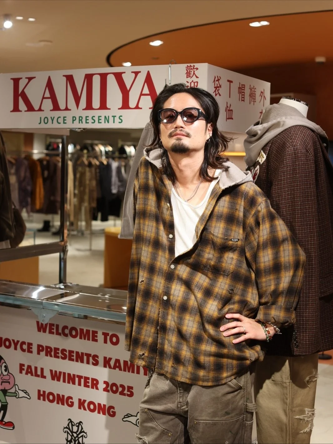 Bringing shredded textures, vintage workwear codes, and skate-rock attitude to Hong Kong, KAMIYA launches at JOYCE Pacific Place. @kamiya___official channels an expressive energy, with heavy treatments, distressing and shredded detailing that reworks