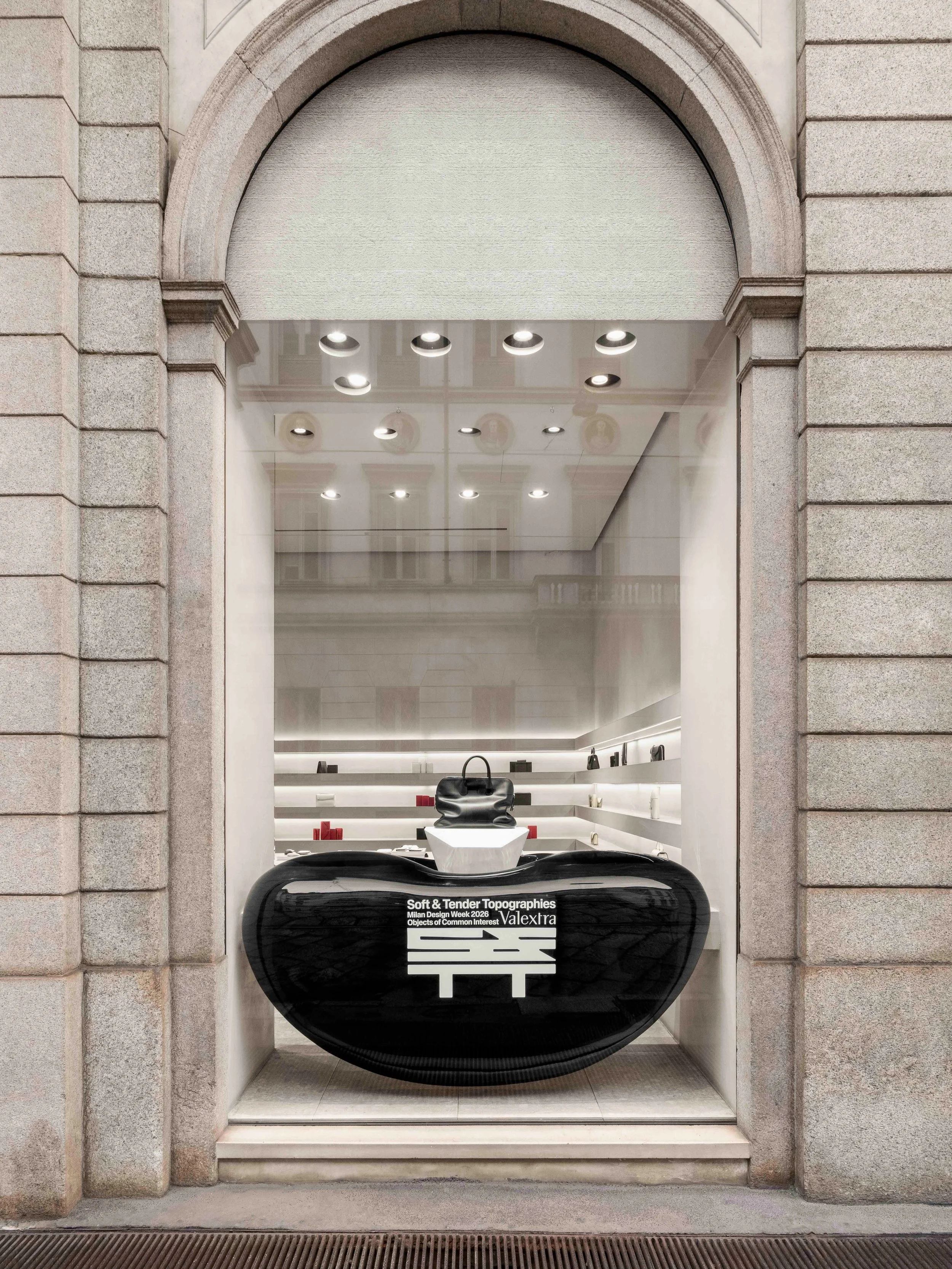 Soft &amp; Tender Topographies &mdash; where texture, form and materiality meet in perfect equilibrium. For Salone del Mobile 2026, Valextra and Objects of Common Interest transform the Milan flagship into a landscape of sculptural, curved volumes. A