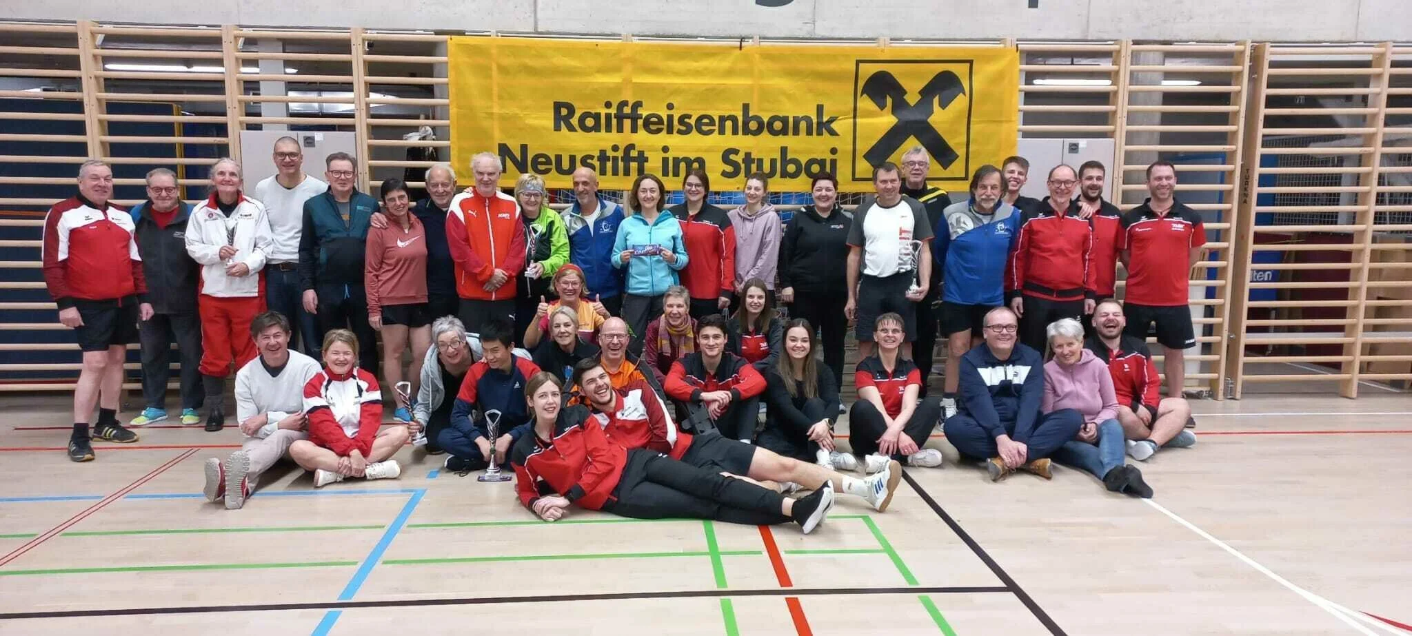 Hobby-Mix-Doppelturnier des Tischtennisvereins Raiba Neustift