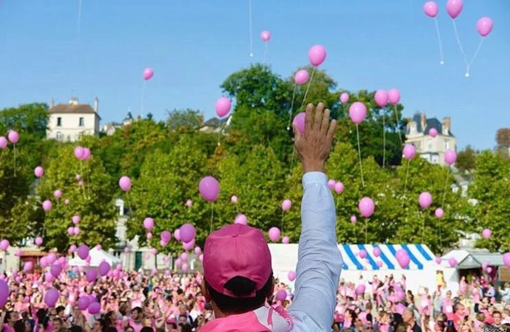 Lâcher des ballons roses de l'espoir 🎈🎈🎈