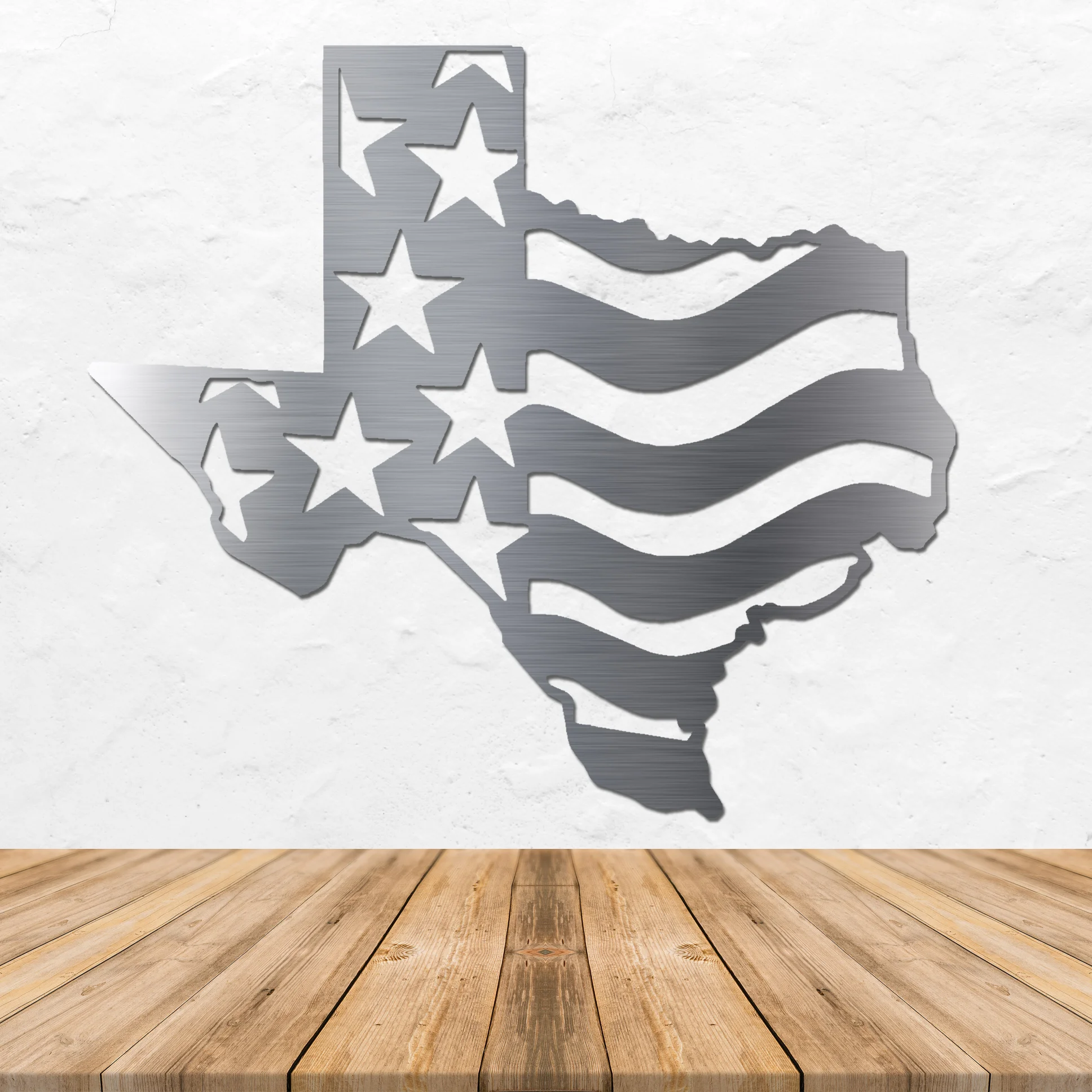 Texas Stars/Stripes - Metal Wall Art - 19" x 17"