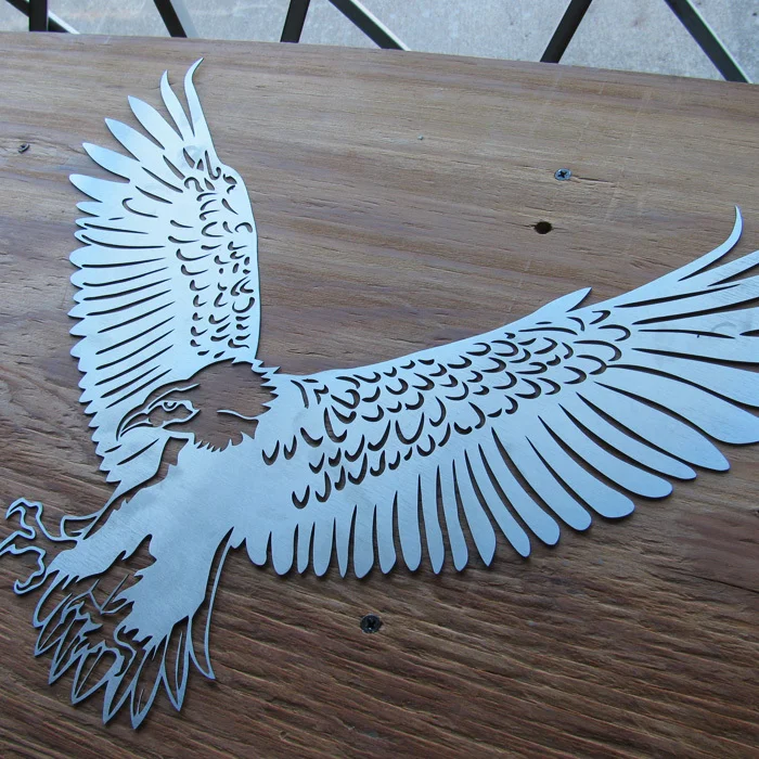 Silver Eagle - Metal Wall Art - 19" x 19"
