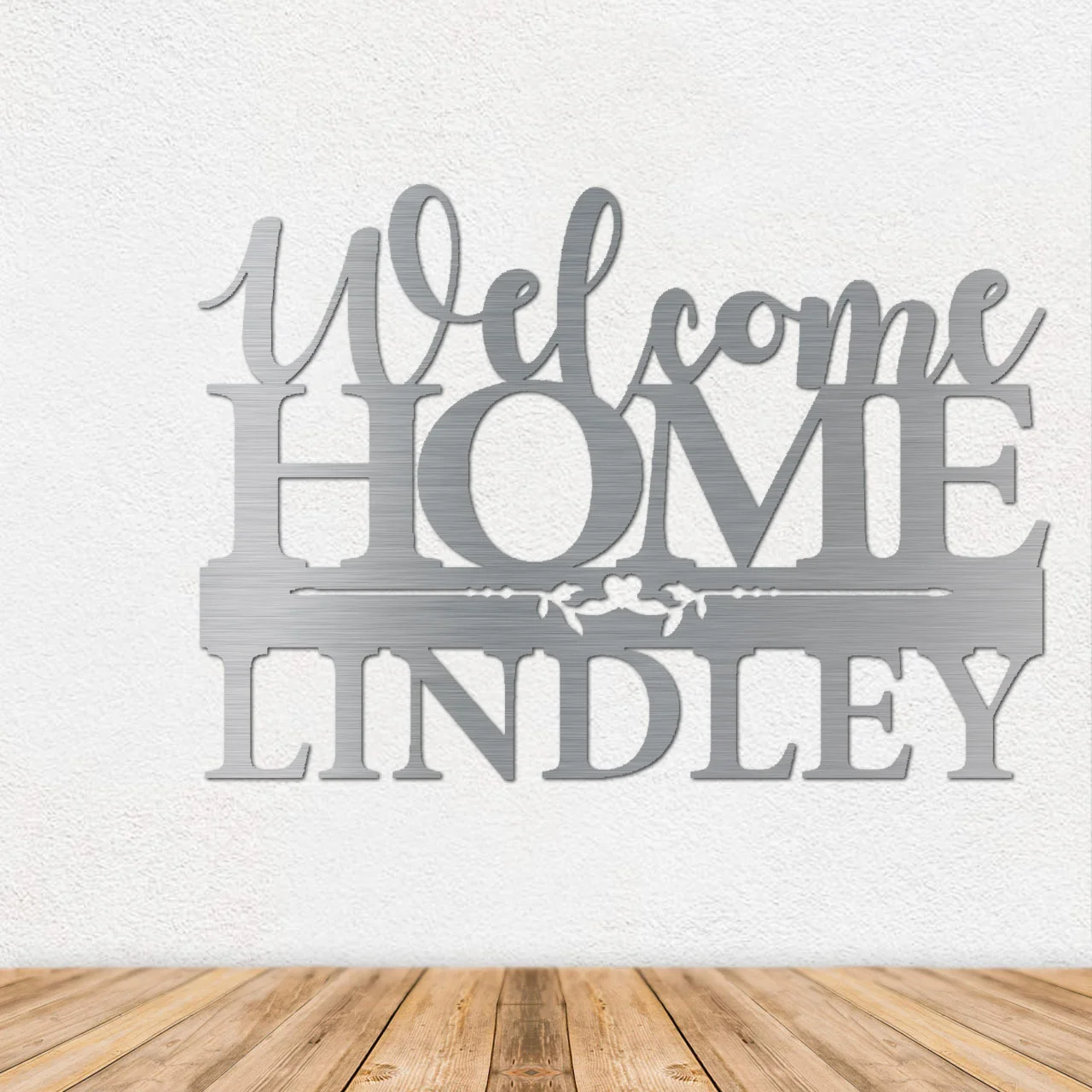"Welcome Home" - Metal Wall Art - 19" x 14"