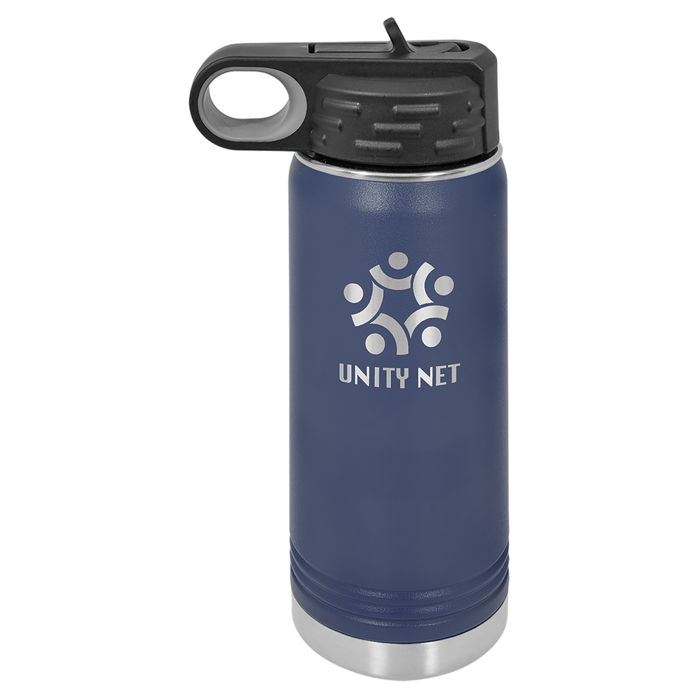 Mabla 500ml Water Bottle – BPA-Free, Leak-Proof, With Rubber Handle, Navy Blue