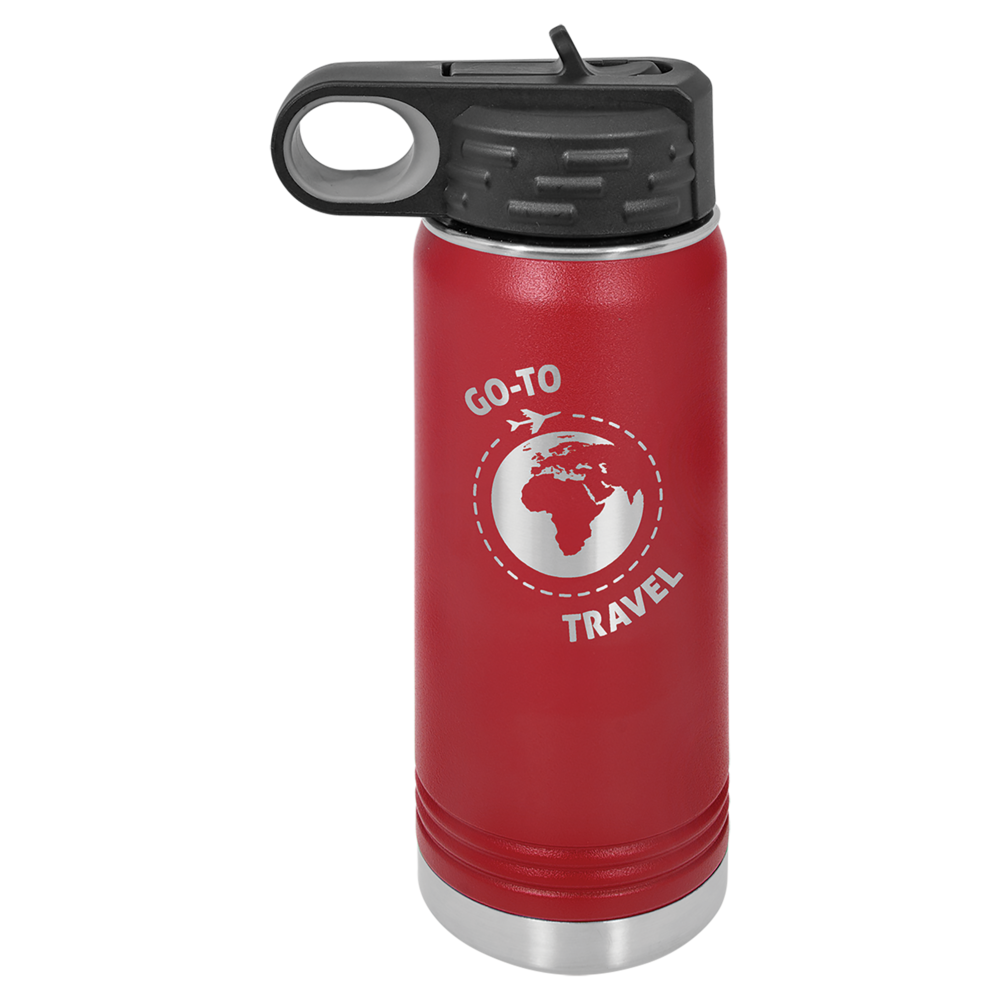 Personalized Grateful 16 Oz Stainless Steel Water Bottle 