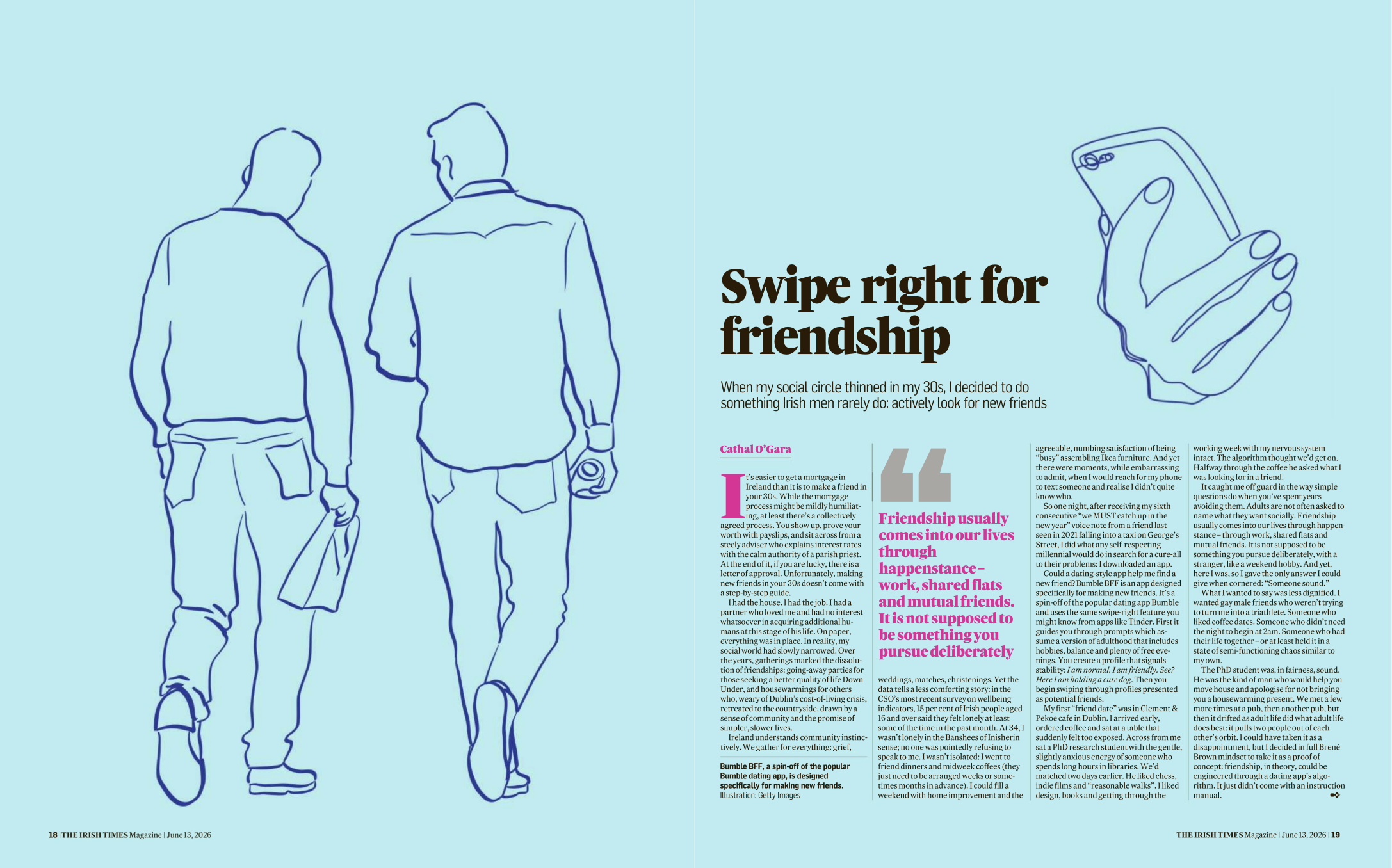 Swipe Right for Friendship | The Irish Times Magazine